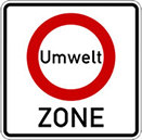 Umwelt Zone 표지판